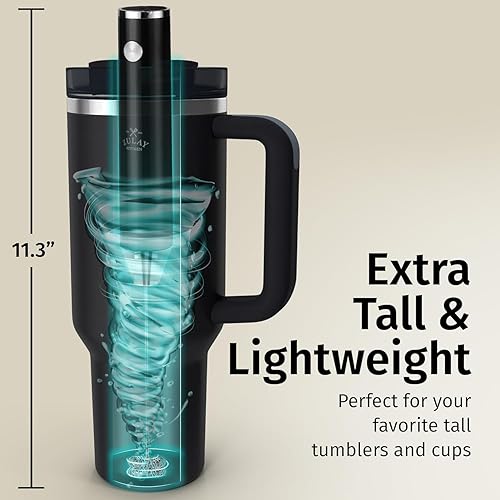 Miniatura 5 de Zulay Kitchen Lux - Espumador de leche recargable de mano, 4 batidores incluidos, potente motor de 2 velocidades, totalmente impermeable, batería de