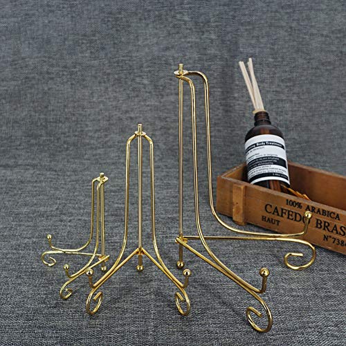 Lionwei Lionweli 6 Pack Iron Display Stand,Gold Iron Easel Plate Holder Stand For Displaying Pictures, Plates, Books And Arts (4, 6, 8 Inch) #TOP5