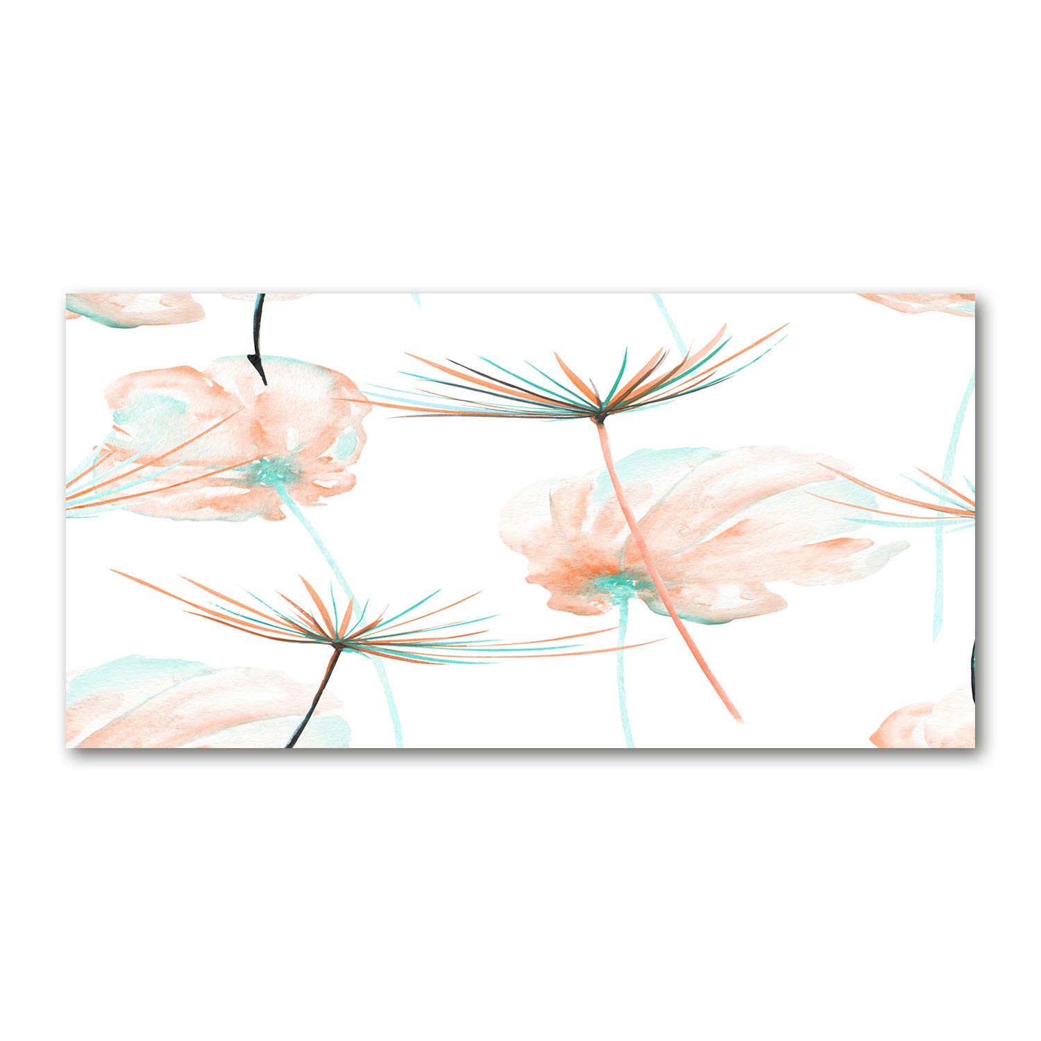 Image verre plastique Tulup 140x70cm acrylique tableau mural pissenlit orange déco