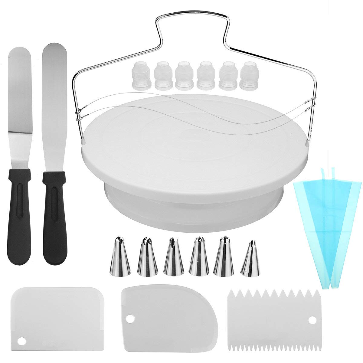 Kit de herramientas para decoración de tartas, 21 unidades, para fondant