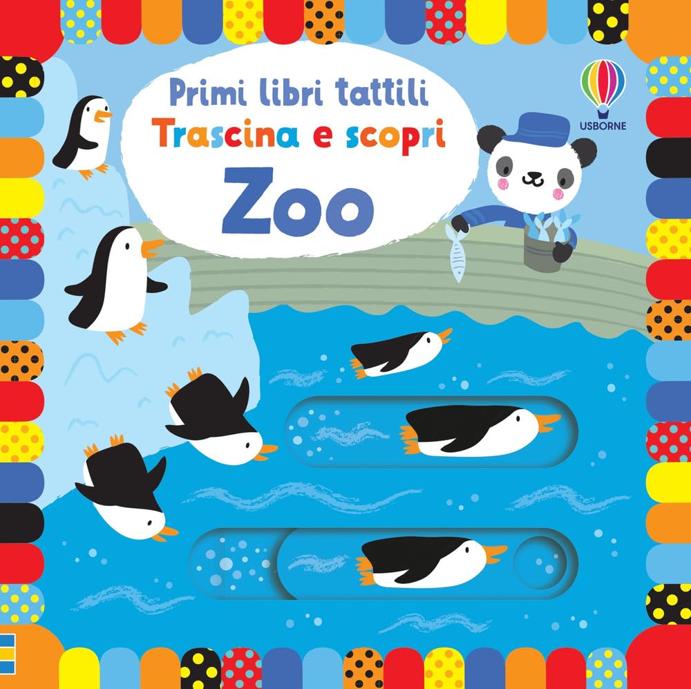 Primi libri tattili Trascina e scopri - Zoo