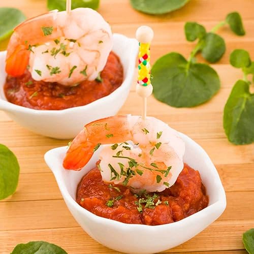 Miniatura 38 de Restaurantware -10 platos blancos pequeños cuadrados, mini platos de 3 pulgadas, para aperitivos, aptos para microondas, apto para horno, plato