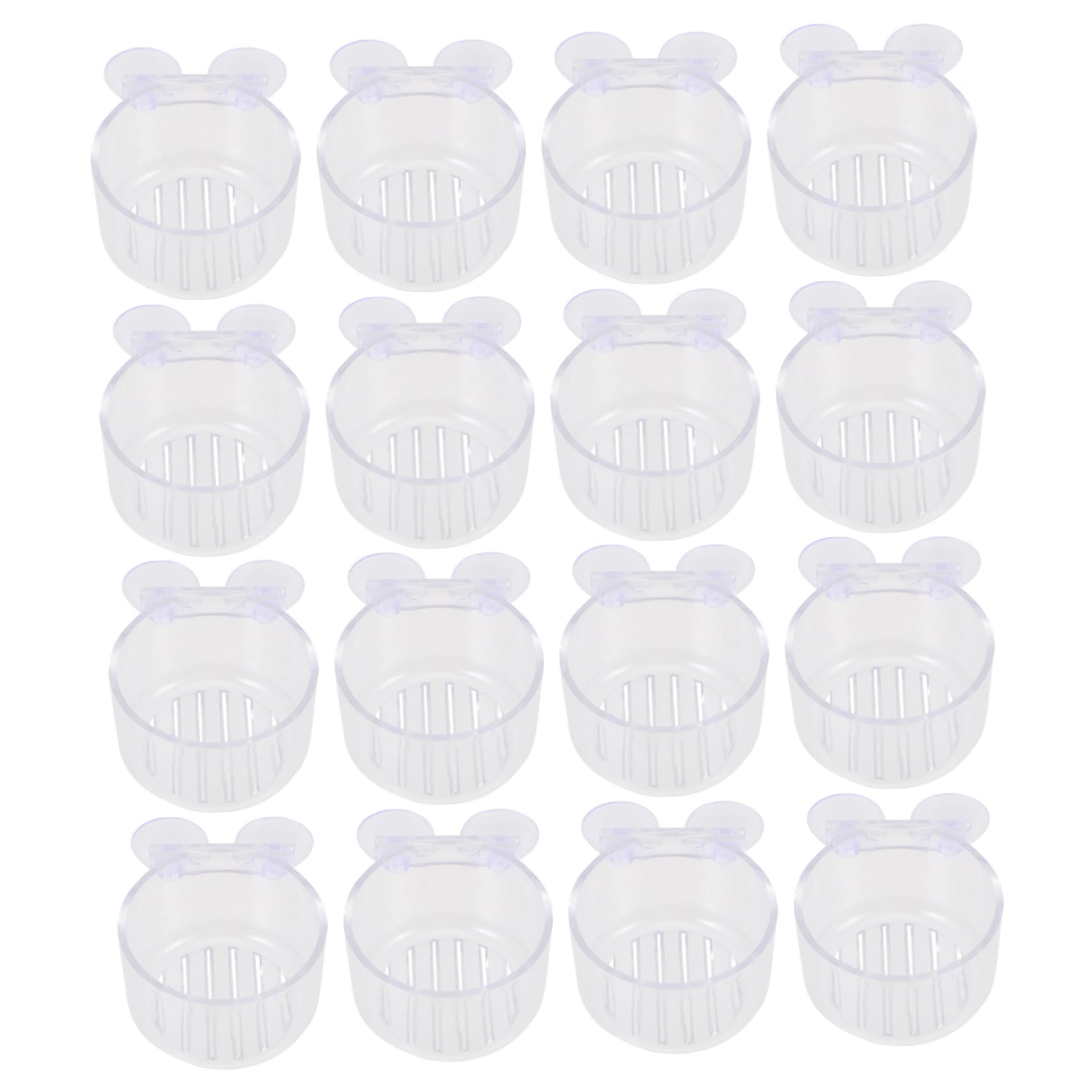 FRCOLOR 16piezas Taza Roja para Comedero De Peces Recipiente De Alimentación Compatible Acuarios