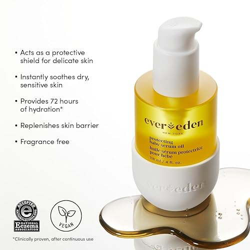 Miniatura 2 de Evereden Aceite de masaje calmante para bebés rocío de algodón 4 onzas líquidas cuidado del bebé no tóxico y limpio ingredientes vegetales y