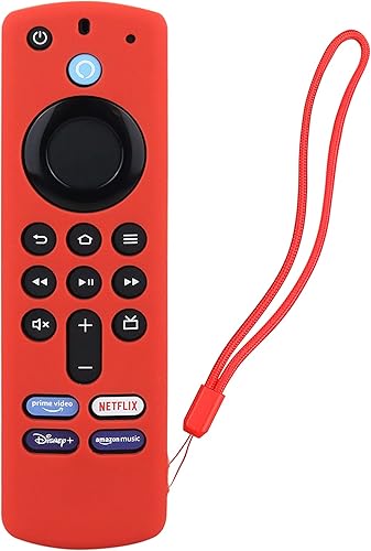 Miniatura 3 de Fire TV Stick - Funda de repuesto para Fire Stick 4K MAXAlexa Voice Remote (3 generación), funda protectora de silicona antideslizante con cordón
