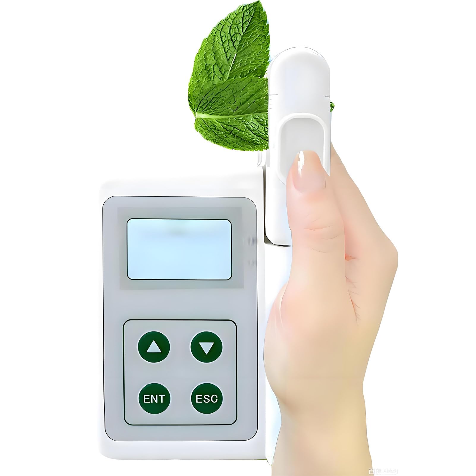 DUMIPME Portable Chlorophyll Meter with SPAD & Nitrogen Analysis - Handheld Chlorophyll/Nitrogen/Temperature/Humidity Tester, 2000mAh USB Data Export, for Farmers, Gardeners & Scientists A