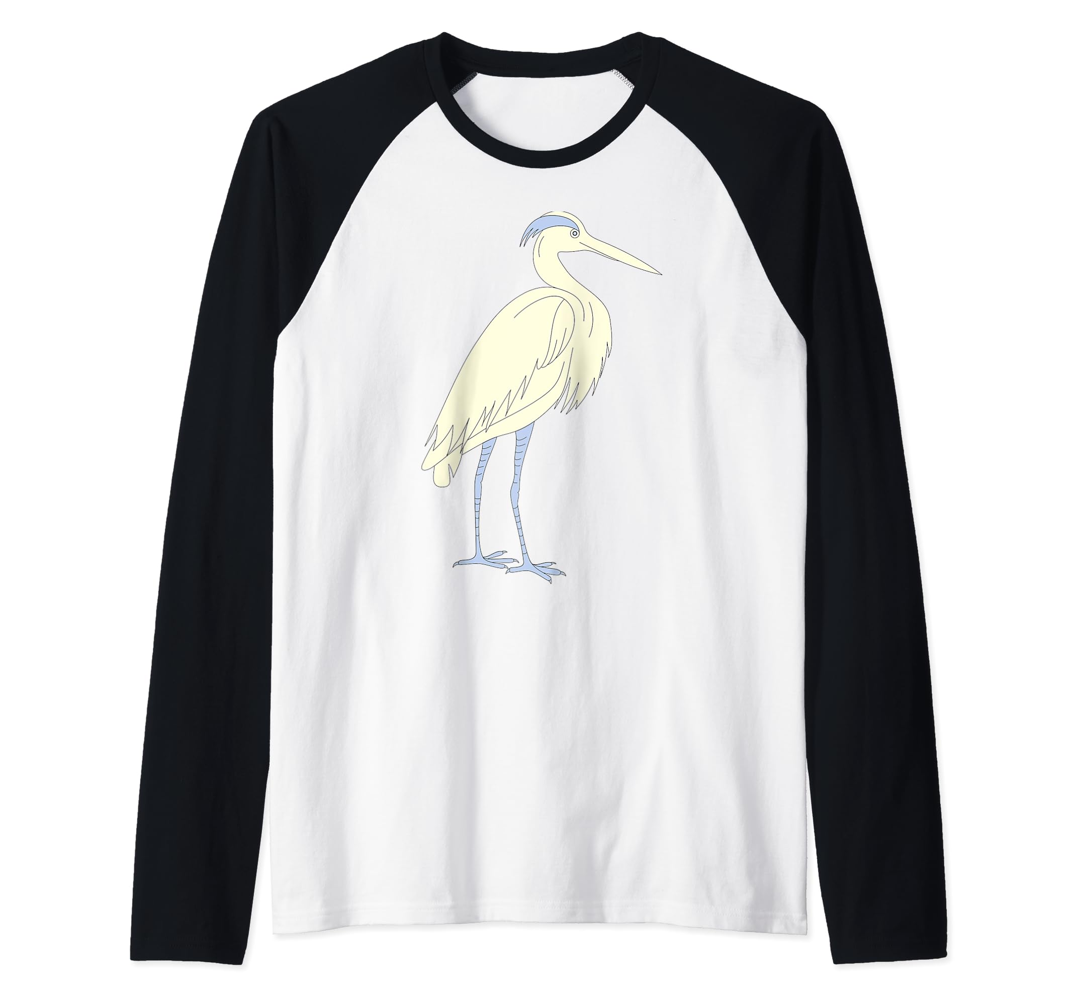 Really Like Snowy Egret Great Egret Raglan Baseball Tee