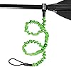 Stretchable Kayak Paddle Leash, Coiled Rod Leash Tool Lanyard for Kayak and SUP Paddles, Fishing Poles Rods, 3 Colors ❑