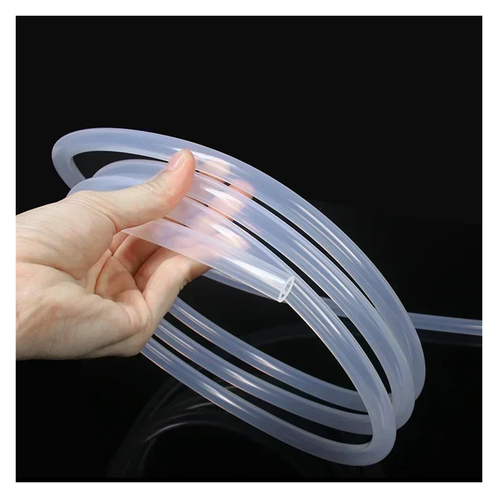 Manguera de goma de silicona transparente de calidad alimentaria ID 0,5 1 2 4 5 6 8 10 12 14 16 20 25 30 32 36 mm Tubo flexible transparente for agua y bebidas(5m,ID 9mm x OD 14mm)