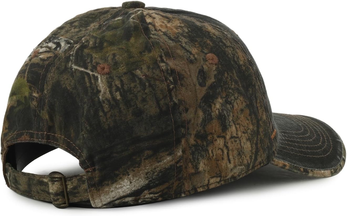 Ford Black Mossy Oak Country DNA Camo Baseball Hat – Cotton Blend Low Profile Cap, Adjustable Strap, One Size - Image 4