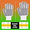 ABC PACK & SUPPLY Single-Sided PVC Dotted Working Gloves, 9.5 Inches. Pack of 24 Poly Cotton Gloves with Grip Dots on Inner Side. 12 Pairs of Breathable Womens & Mens Work Glove with Over 500 Dots #4