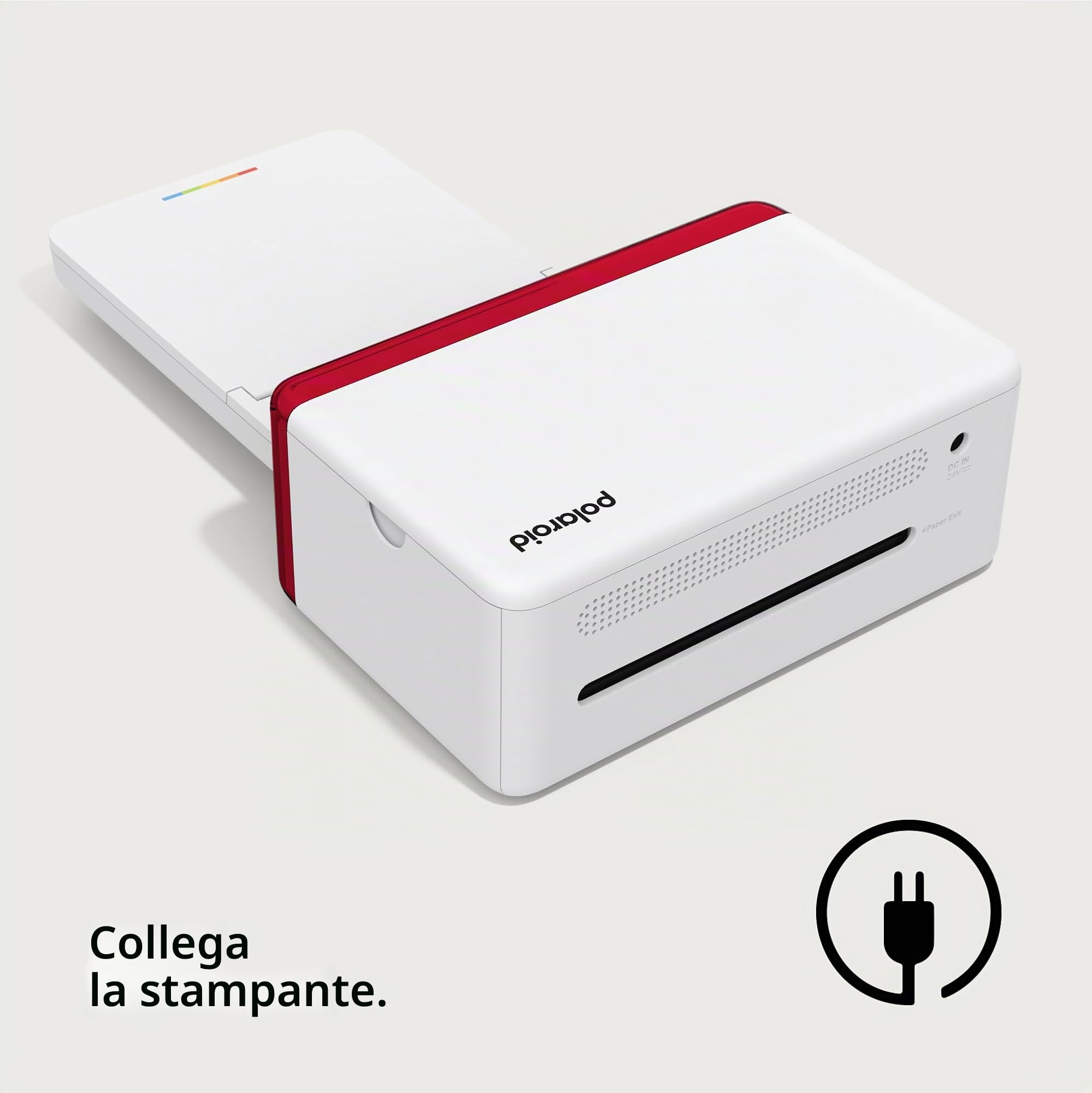 Polaroid - Everything Box Hi Print 4x6 - Stampante fotografica Bluetooth Dimensioni della cartolina postale 10cmX15cm (stampante + cartuccia di carta)
