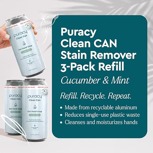 Miniatura 29 de Puracy Jabón de manos orgánico, para los lavadores de manos profesionales en los que todos nos hemos convertido, jabón de manos de gel natural