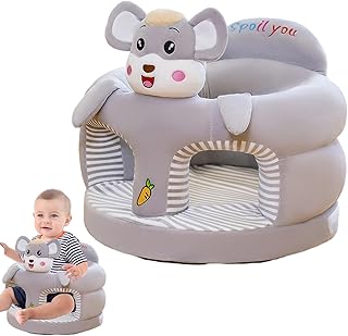 Cadeiras de bebê para sentar - Assento de bebê animal de desenho animado Sofá de apoio confortável e ergonômico bonito | Suprimentos para bebês Cadeira de bebê antiderrapante segura para meninas Passi