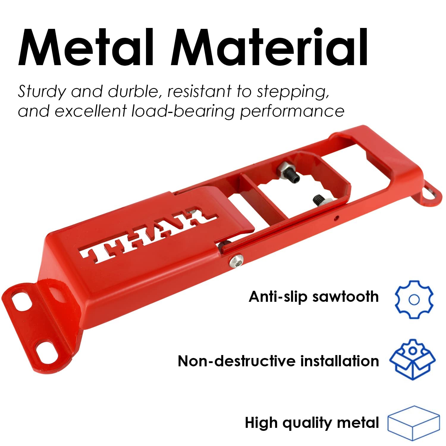 SGTB Door Hinge Step Compatible for Thar Set of 2 Red Car Accessories Thar 3