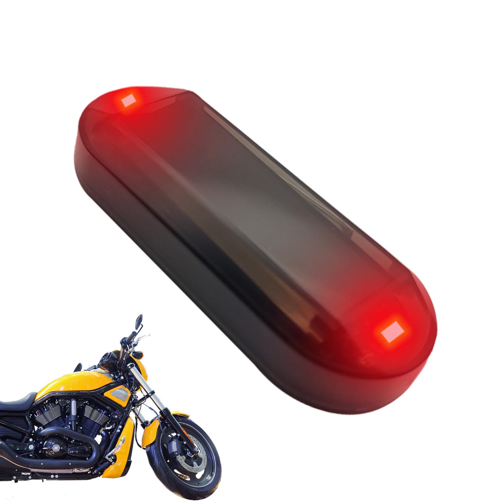 車用太陽光発電模擬ダミーアラーム | 偽の LED 点滅バイク警報太陽