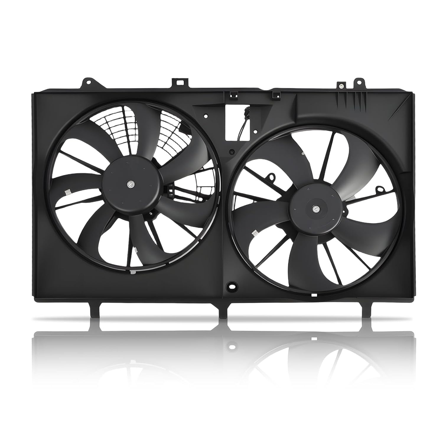 Engine Radiator Cooling Fan Assembly Compatible with Sienna RX350 2010-2016 V6 3.5L Replace 163610P180 163610P440 163630P370 163630P380 Dual Radiator Fans with Shroud