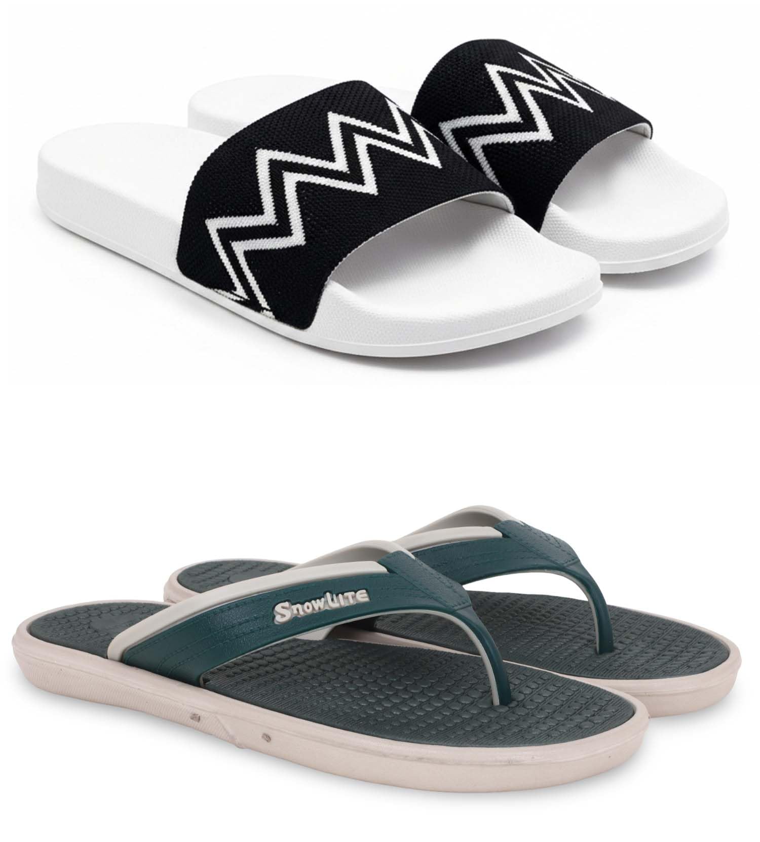 Slipper/Flip Flops/Slides/Clogs/Sandals for Men, Comfortable & Light Weight| Stylish & Anti-Skid | Casual Waterproof & Everyday Flip Flops for Men & Boys Combo Pack of 2-image-48