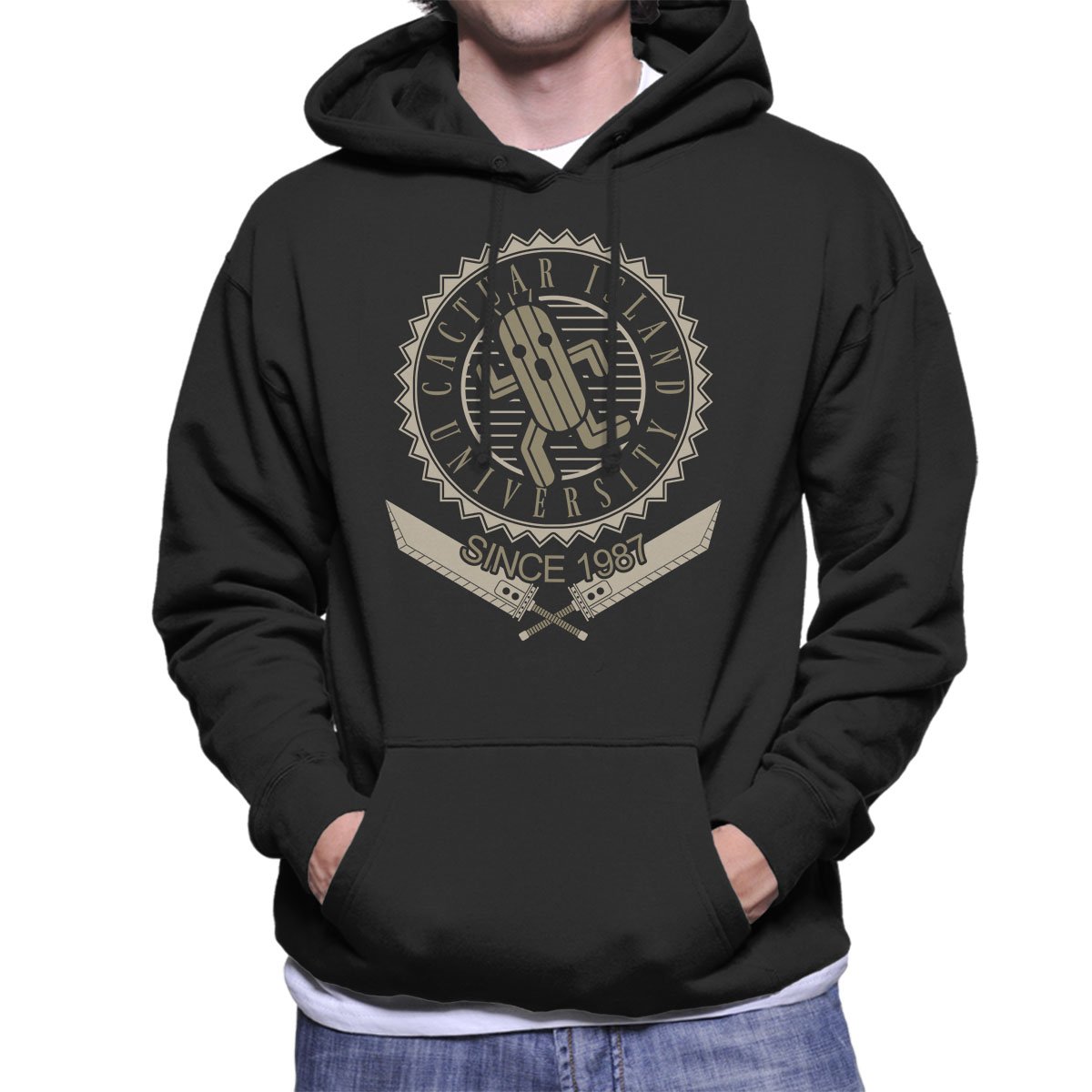 Cactuar University Final Fantasy Men's Hooded Sweatshirt