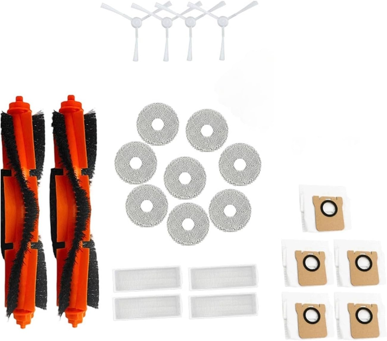 Accessories,Compatible with Xiaomi，M30 Pro C107 Replacement Roller Side Brush Filter Mop Cloth Dust Bag Mop Holder Spare Parts(30)