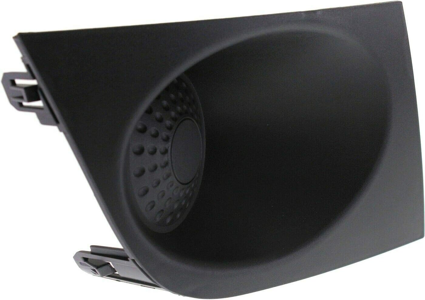 DAT AUTO PARTS Front Right Passenger Side Bumper Fog Light Lamp Hole Cover Grille Molding Trim Replacement for 2007-2012 Nissan Versa Black Textured Plastic NI1039111 62256EM30A