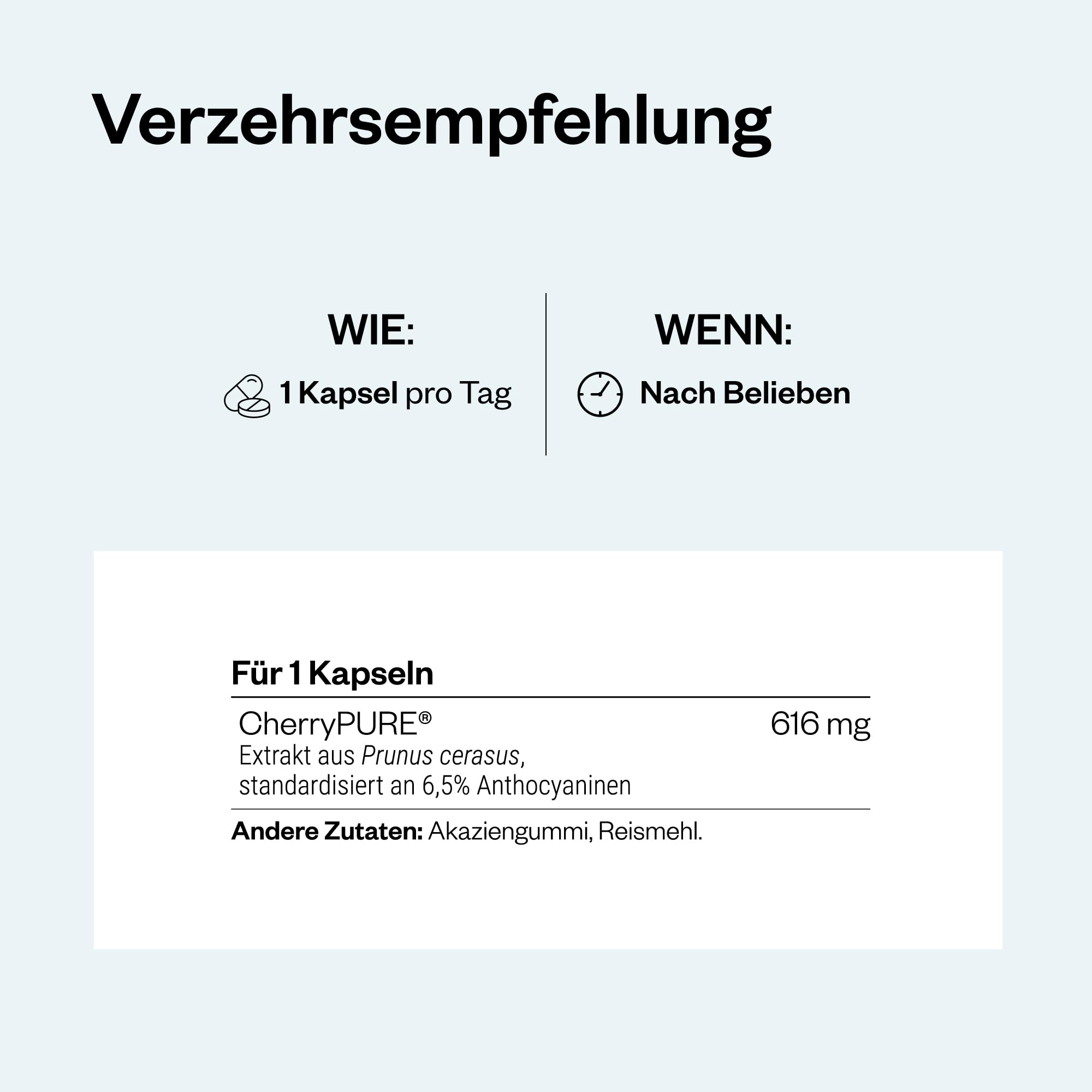 Montmorency Kirsche - Muskelregeneration - Entzündungshemmend - Prunus Cerasus Extrakt standardisiert mit 6,5% Anthocyanen - Sauerkirschen - Anti-Aging - Vegan - SuperSmart