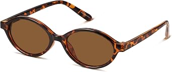 GRFISIA Retro Oval Sunglasses for Women Trendy Vintage 90s Y2K Designer Sun Glasses UV400 Protection