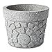 MindWare Paintable Stone Flower Pot Kit for Kids - DIY Paint Your Own Kit Includes Stone Mosaic Flower Pot, Paint and Brushes