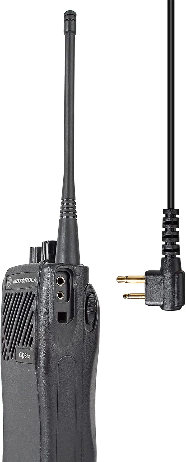 HYS 1 Wire CLS1110 CLS1410 Radio Earpiece with Mic, Law Enforcement Surveillance Kit Acoustic Tube Headset for CP200D CP100D R2 CP185 BPR40 DTR700 DTR650 RDU4100 RMU2040 RMU2080D Motorola Radio