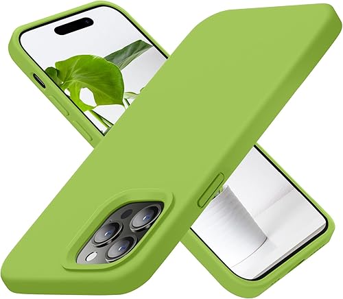 Cordking Funda para iPhone 14 Pro, funda de silicona ultra delgada a prueba de golpes con forro de microfibra suave antiarañazos, 6.1 pulgadas,