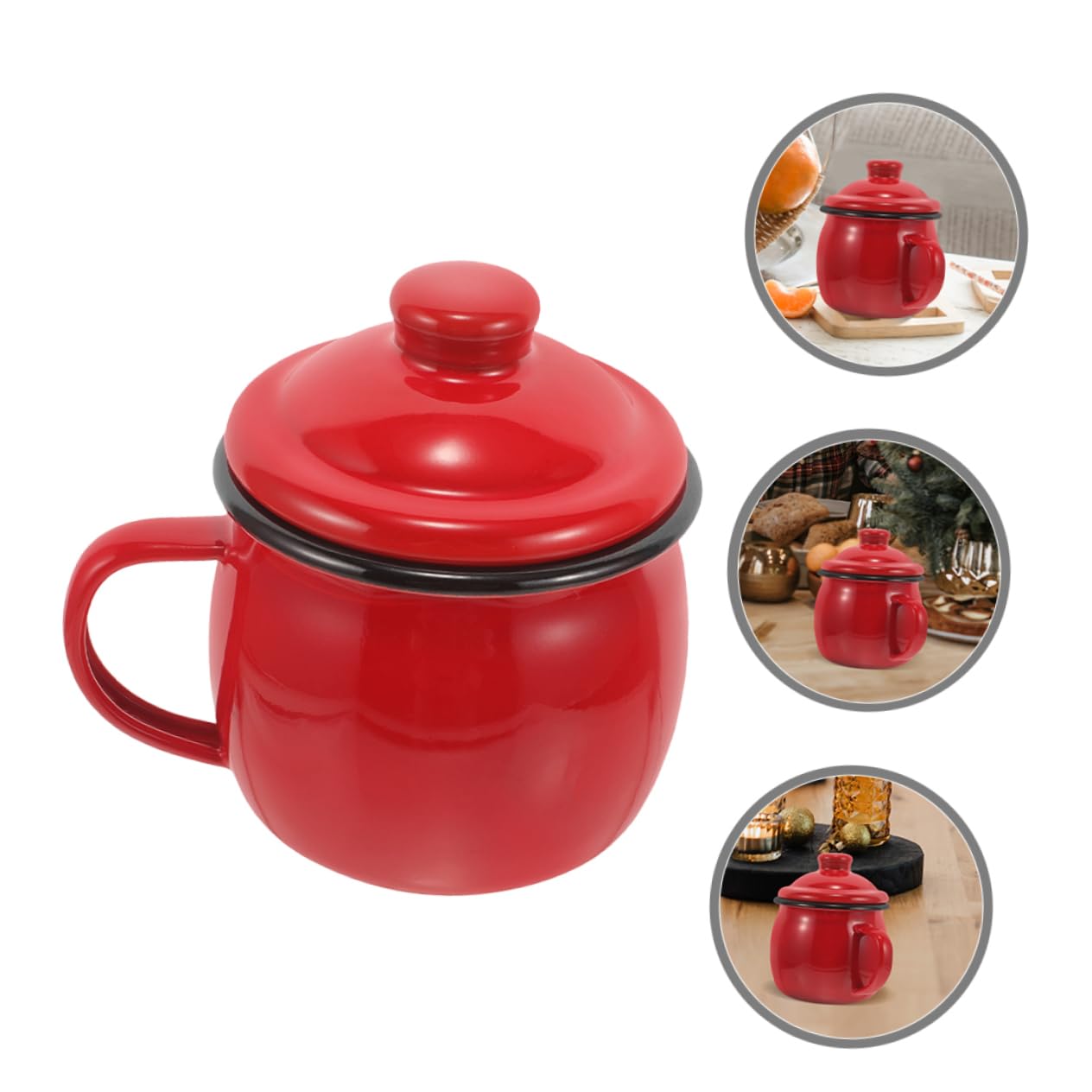 Ciieeo 2-teiliges Kürbis-tassen-set Retro-kaffee-/teetasse Mikrowellengeeignet Hart Und Glatt Für Das Home Office