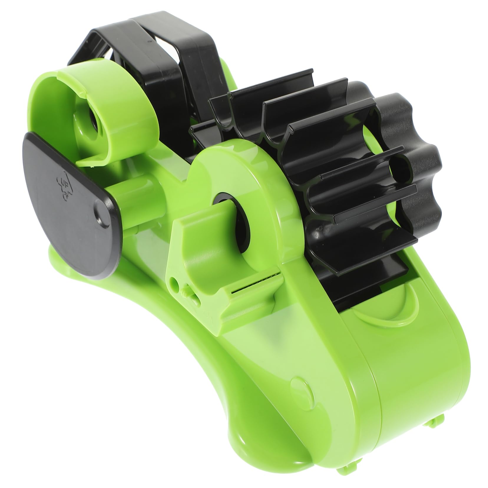 Tragbarer Klebebandhalter aus Abs in Grün, Rund, 22cm