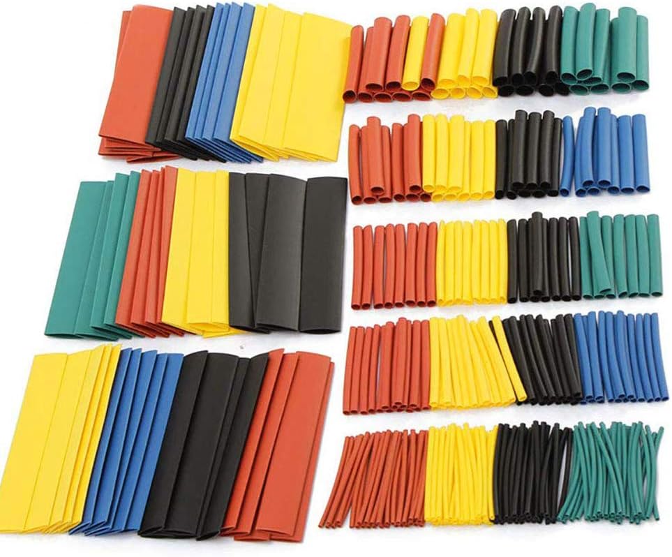 850 Pieces, Electric Heat Wrap, Cable Insulated Sleeving Tubes, Shrink Ratio 2: 1, 5 Colors, 12 Sizes