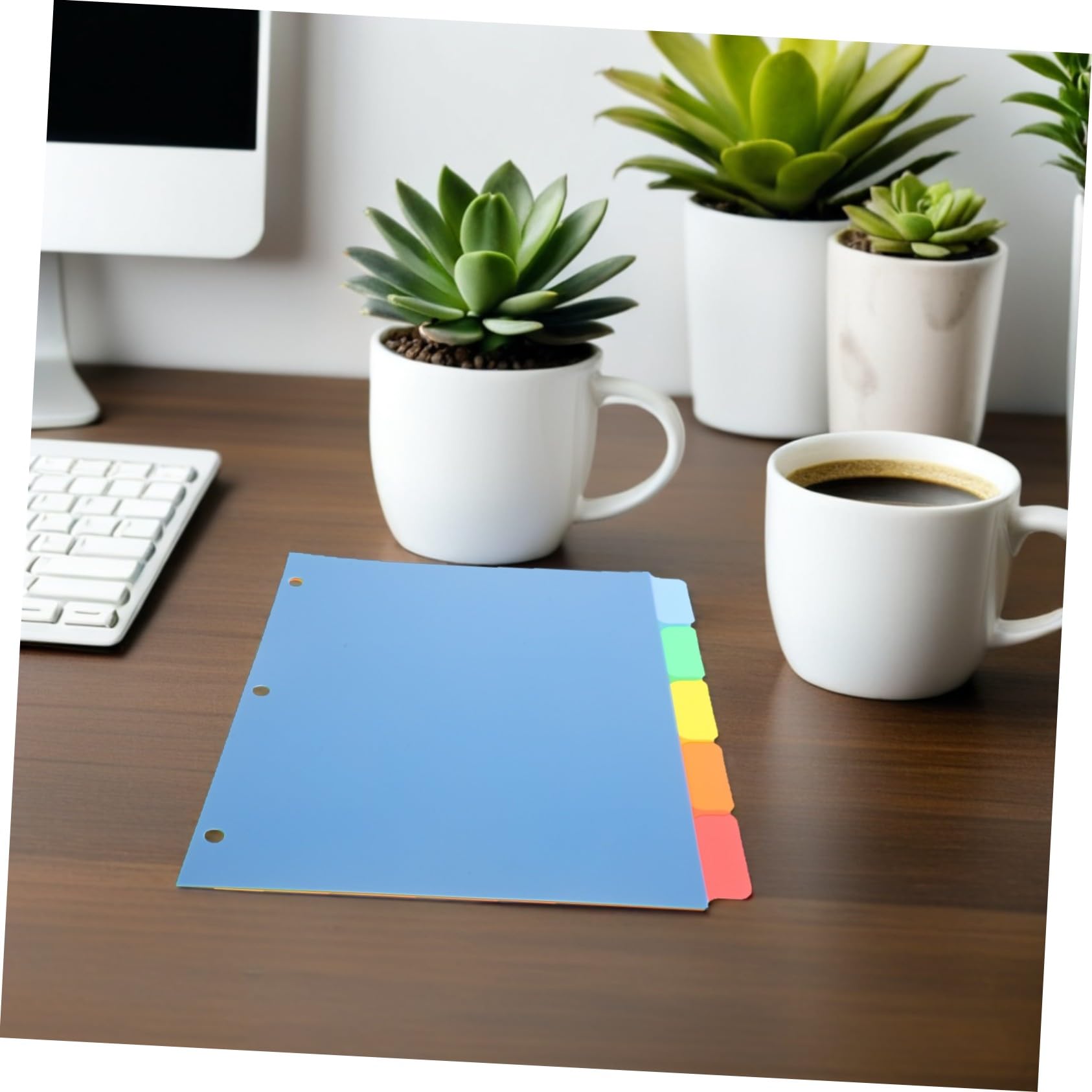 NUOBESTY 20 Pezzi Divisori Per Fogli Mobili Linguette Flessibili In Plastica Divisori Per Raccoglitori Leggeri Quaderni Accessori Per Raccoglitori Da Ufficio Linguette