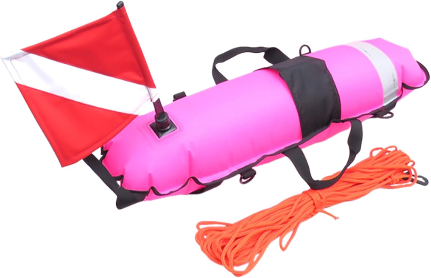 Dive Buoy with Web Handle & Flag Marker Float for Spearfishing and Snorkeling Scubas Diving Surfaces Marker Float