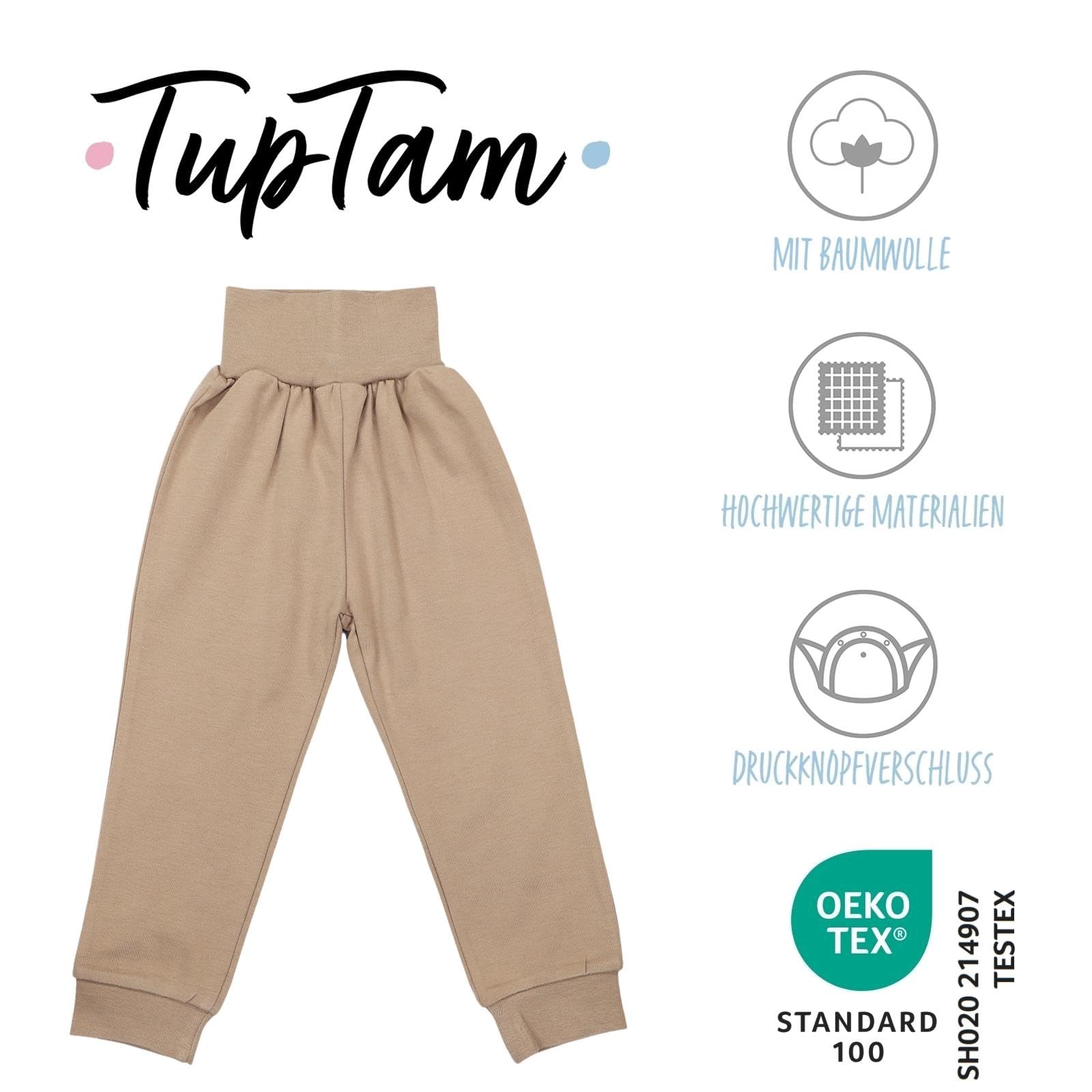 TupTam Pantalones Bebé 5 Unidades – Pantalón Algodón Suave para Bebé Niño y Niña, Certificación Oeko-Tex — view 4