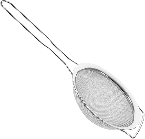 GLEAVI Colador de leche de soja de malla fina tamiz de cocina para filtro de aceite de sopa, diseño de mano para uso en restaurantes caseros