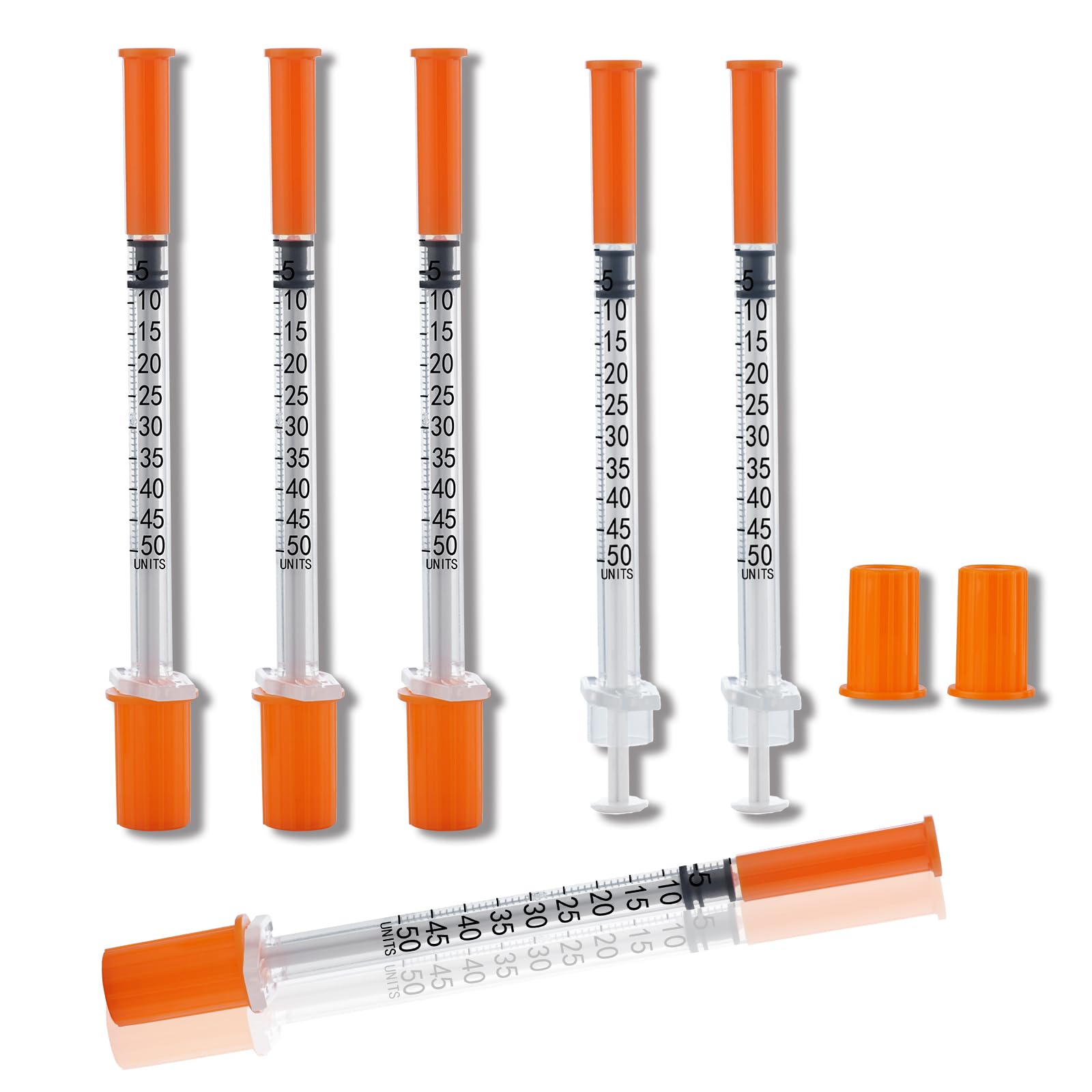 100 Pack 1ml Disposable Syringe, 31G 1cc 1/4 Inch (6mm) Lab Supplies Syringes, Individually Wrapped — Amazon image 9