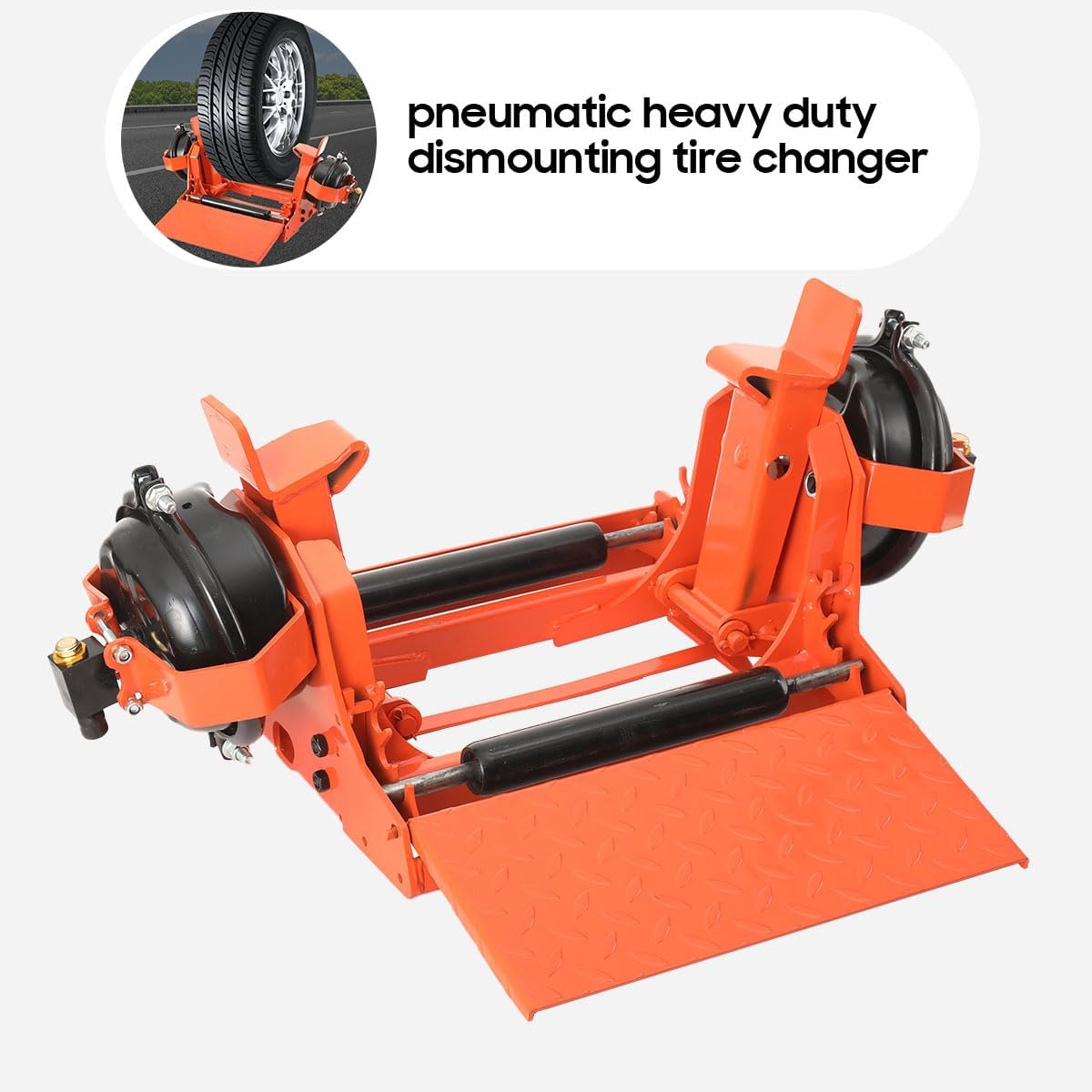 Tire Clamp Heavy Duty Dismounting Tire Changer Truck Tyre Changing, Manual Portable Pneumatic Tire Presser for Wheel Diameter 10R/11R/12R/13R/22.5/295R/315R22.5, 800-900-1000-11-12-13