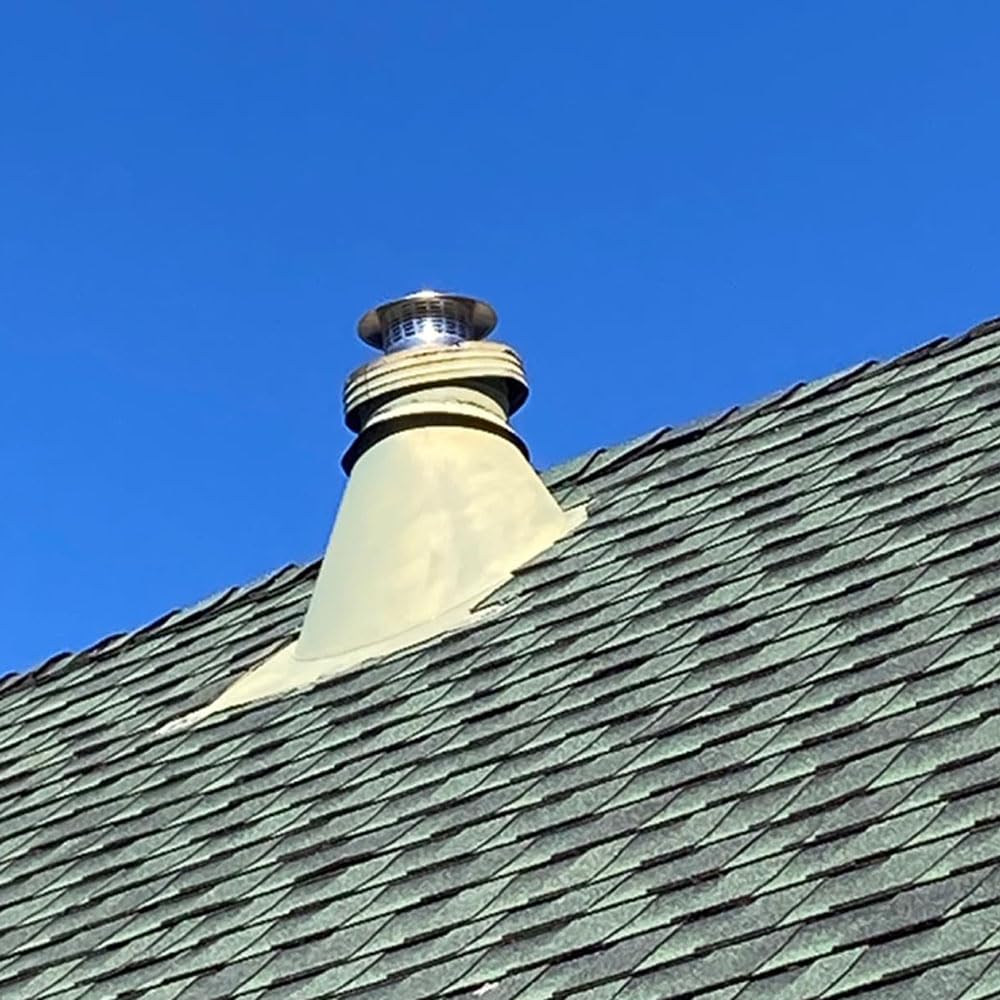 Copertura per canna fumaria, griglia di protezione in acciaio inox, copertura di ventilazione per proteggere da pioggia, polvere, sporco e neve (300 mm/11,81 pollici)