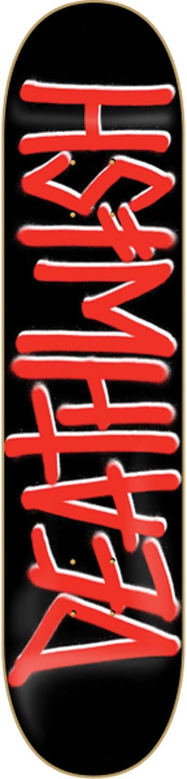 DEATHSPRAY SKATEBOARD DECK-8.25 BLK/RED w/ MOB GRIP