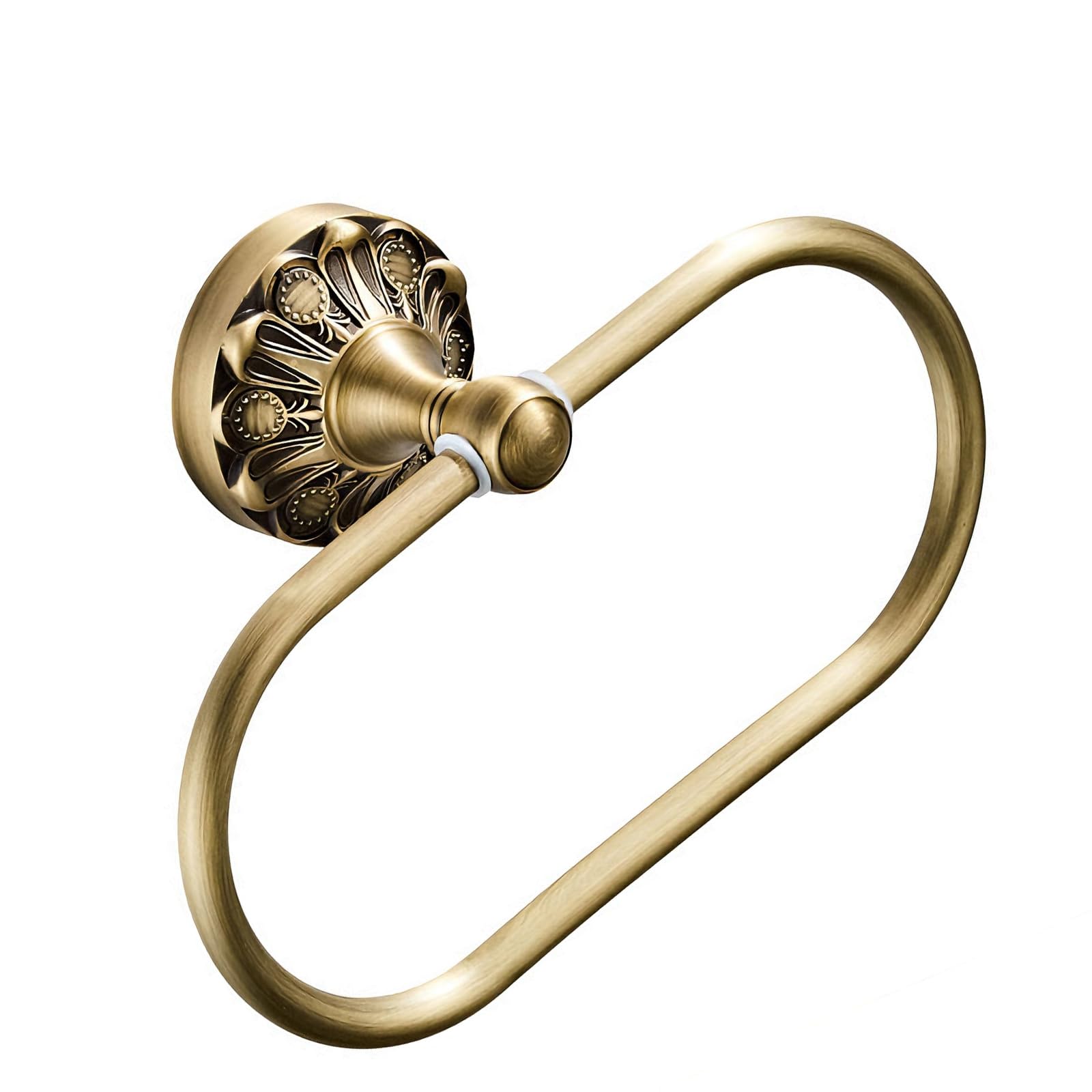 Buxuaaaa A Oval Metal Towel Rings Rusts Resistant Finish Towel Stand Embossed Base Enhances Grip Safe Easy To Use For Bathrooms Family Safe