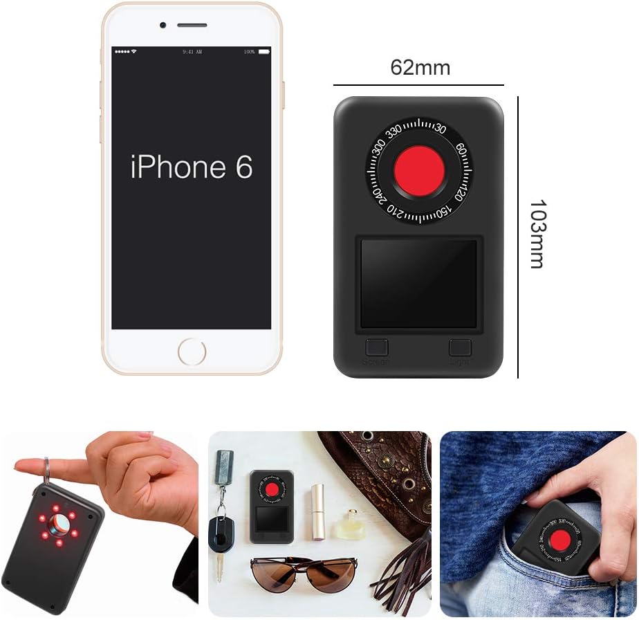 Best Promo Hidden Camera Detector - Anti-Spy Camera Finder | Bug Detector to Protect Privacy, Find Any Covert Camera's Lens and Its Invisible LEDs for Night Vision Recording Black Friday - 40% OFF Hidden Camera Detector - Anti-Spy Camera Finder | Bug Detector to Protect Privacy, Find Any Covert Camera's Lens and Its Invisible LEDs for Night Vision Recording