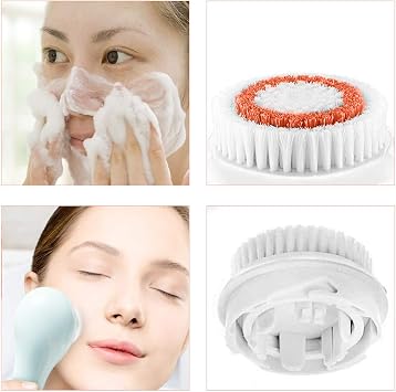 Facial Cleansing Brush Head Replacements Compatible with Clarisonic Mia 1, Mia 2, Mia Fit, Alpha Fit, Smart Profile Uplift, Deep Pore Face Brush Head Replacement Cleaning Tool (3 Pack)