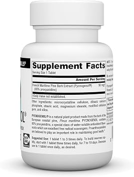 Source Naturals Pycnogenol 50 mg Proanthocyanidin Complex - 60 Tablets