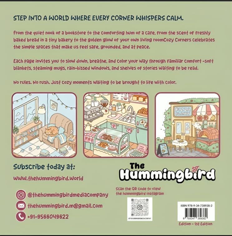 Image of Cozy Corners Coloring Book: A Stress-Relieving Cozy Coloring Book for Adults & Kids | Hygge Home Scenes, Relaxing Nooks & Warm Interiors (Cozy Coloring Collection)
