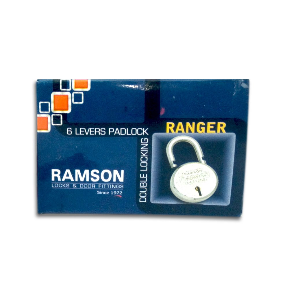 Ramson Steel Polished Finish Double Locking 6 Levers Round Lock (50 Mm, 2-inch, Silver) — Amazon image 4