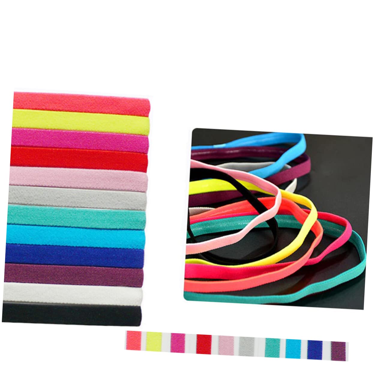 30 Pezzi Fasce Yoga Fascia Da Tennis Fasce Sportive Comode Fasce Esercizio Fascia Sport Fascia Per Fascia Per Il Fitness Da Corsa Cavo Elastico Copricapo Accessori Per