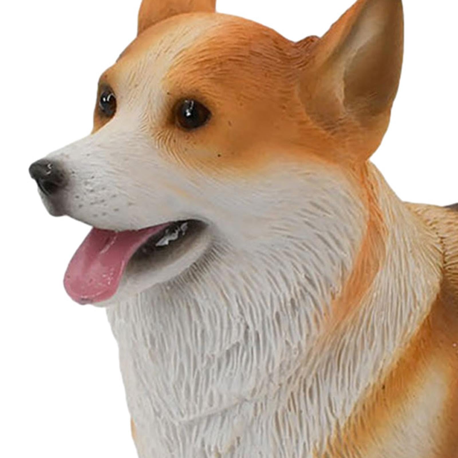 ARTISOUL® Car Dashboard Ornament Dog Dog Resin Statue Funny Dog Ornament for Men Women Dark Brown White | Home Decor | Figurines 1