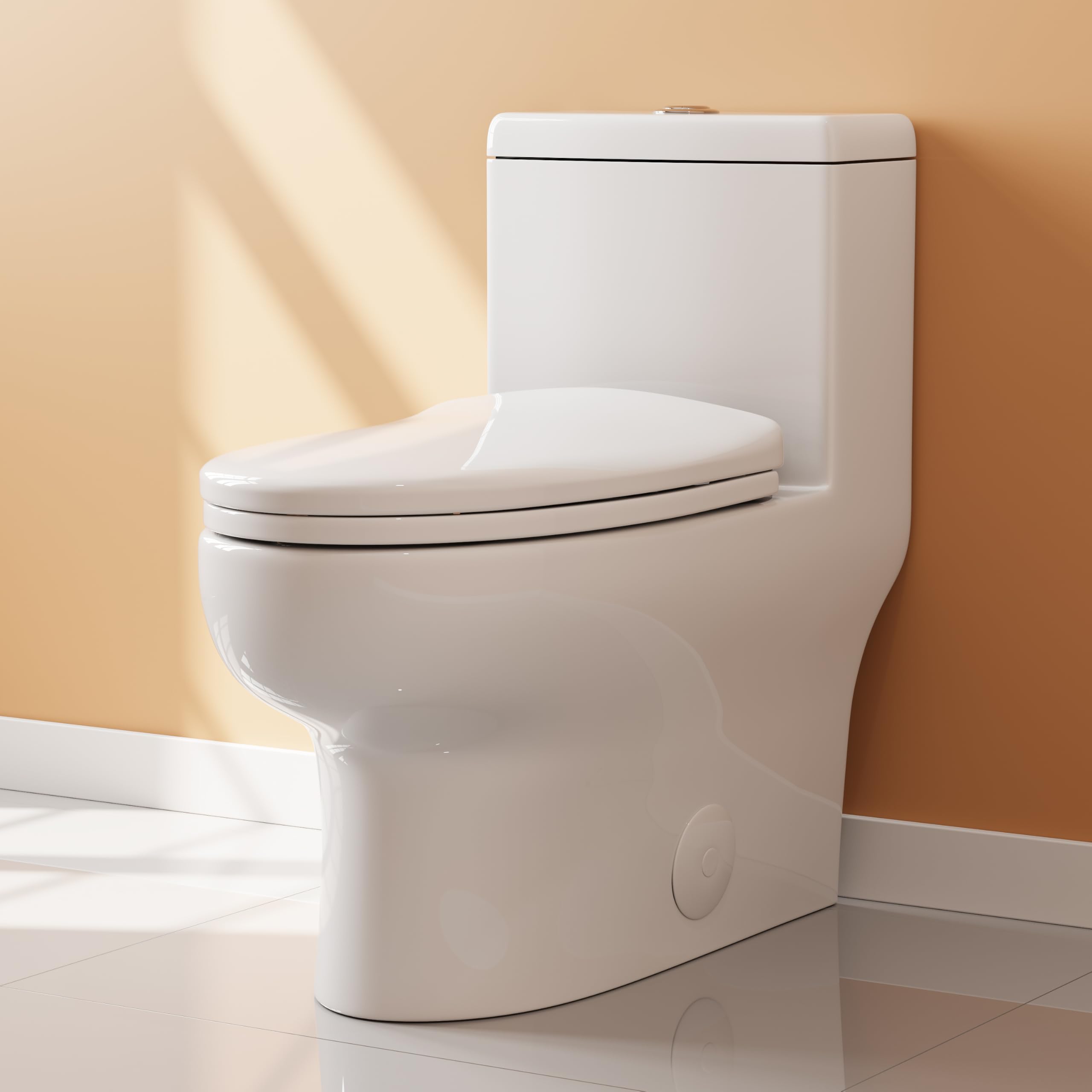 HOROW HR-ST076WD Dual Flush Elongated Toilet with Soft Close Seat, High-Efficiency Supply, Standard Bathroom Toilet 12